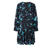 Robe mi-longue manches longues en viscose imprimÃ©e col V femme COMMA Noir 40