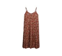Robe mi-longue semi-boutonnÃ©e Ã volants femme Superdry Marron L