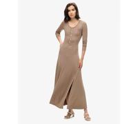 Robe mi-longue semi-boutonnÃ©e femme Superdry Marron S