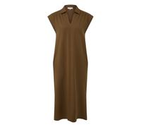 Robe midi à col en V et fronces femme s.Oliver Marron 32