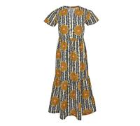 Regatta Orla Tier Midi Short Sleeve Dress Jaune 36 Femme