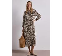 Robe midi avec patte de boutonnage sur toute la longueur