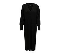 Only Robe midi Onlnew Tessa manches longues col V maille noir S EU