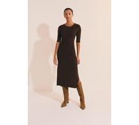 Robe midi en maille fine - Pedra - L - Brown - Femme - Etam