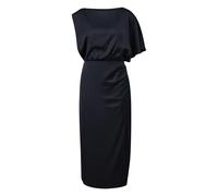 Robe midi en satin à épaules tombantes femme COMMA Bleu 40