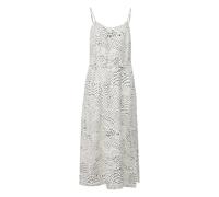 Robe midi en satin à pois bretelles fines ajustables femme COMMA Blanc 48
