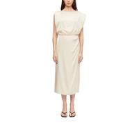 Robe midi en satin col boutonnÃ© femme COMMA Beige 48