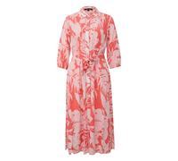 Robe midi en viscose imprimÃ©e col chemise manches 3/4 femme COMMA Rose 46