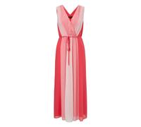 Robe midi en viscose rayÃ©e sans manches col V avec cordon femme COMMA Rose 36