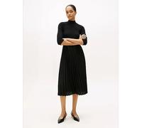 Tommy Hilfiger Robe femme Slim Rib Mix midi Noir Taille XL