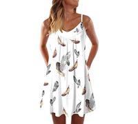 Robe Midi Femme Coton et Lin Robe Sexy Bohème Pas Cher Sport Elegante Été Cool Élégant Officier Vintage Sexy Robe de Soirée Bohème L'été Casual Habillée Robes Robe pour Mariage Invité
