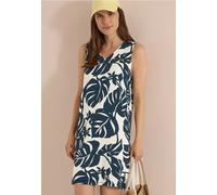 Robe midi imprimée col V en jersey