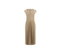 Robe Midi Plissée Simili Cuir Beige Guess XS XS