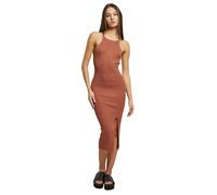 Robe midi tricotÃ©e Ã dos croisÃ© femme Urban Classics Rib Rouge L