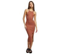 Robe midi tricotée à dos croisé femme Urban Classics Rib L