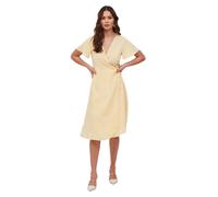 Robe midi Vila Vilovie S/S Wrap - Golden Haze/AOP : Sally - Femme 44