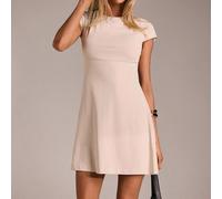 Robe mini noire à dos nu pour femmes, tenue d'été pour soirée de remise des diplômes, mariage, cocktail, fête, boîte de nuit, bureau, plage, vacances, festival, rave, brunch, croisière, aéroport, égli