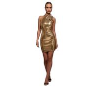 Robe moulante dos nu Ã paillettes femme Goddiva DorÃ© 44