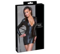 Robe moulante mate Cottelli Bondage avec ruban adhésif bondage, noire, taille S