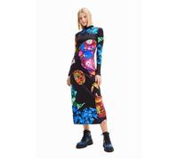 Robe moulante midi ajustée minéral femme Desigual S