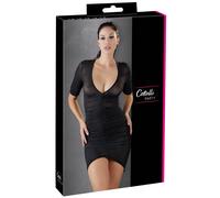 Robe moulante transparente Cottelli PARTY - Noire XL