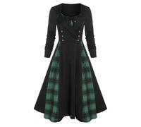 Robe Mousseline Longue avec Manche Boheme Cher Anniversaire Up Pois sans Chemisier Civile Sequins One Ceinturée Sportswear Côté Barbes Tango Unique 2eme Rayure Party