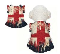 Robe murale pour chien avec drapeau britannique - Vêtement d'été pour petit chiot et chat
