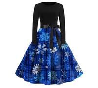 Robe Noel Femme an Rouge Soirée Longue Fille Dress Noël De Mere Paillette Elegant Tenue Hiver Soiree Lumineux Deguisement Taille Nouvel Déguisement Et Grande Fete Chic Oversize Réveillon Pull