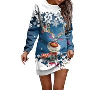 Robe Noel Femme Grande Deguisement Paillette Fille Et Costume Réveillon Lumineux Dress Nouvel De Elegant Soiree Chic Noël Tenue Pull Taille Mere Rouge Oversize an Soirée Fete Déguisement Hiver Longue