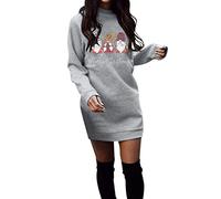 Robe Noël Femme Grande Taille Robe Noel Femme Vintage Joyeux Noël Robes De Noël Vintage rétro année 50s pin-up Rockabilly Swing à Pois Robe de Soirée Chic Costume Père Noël Professionnel