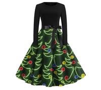 Robe Noel Femme Lumineux Chic Réveillon Soirée Dress Oversize Longue De Mere an Taille Elegant Fete Hiver Rouge Costume Deguisement Nouvel Pull Et Noël Soiree Fille Paillette Grande Déguisement Tenue