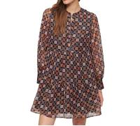 Robe courte manches longues et volants femme Superdry Multicolore M