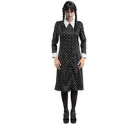 Robe noire à motifs Mercredi - Femme - L Chaks noire G
