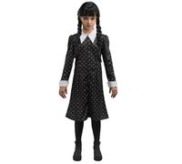 Déguisement Mercredi Robe Écolière À Motifs Fille Noir