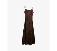 Robe nuisette courte asymÃ©trique femme Superdry Marron L