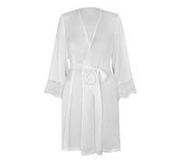 Robe nuisette manches longues femme Selmark Matilda Mariage Blanc S