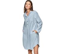 Robe nuisette manches longues femme Selmark P105 Oxford Bleu M