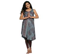 Robe " Om " - Robe D'Été Légère - sans Manches Ethnique Robe En Fin Coton