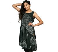 Robe " Om " - Robe D'Été Légère - sans Manches Ethnique Robe En Fin Coton