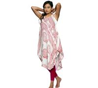 Robe " Om " - Robe D'Été Légère - sans Manches Ethnique Robe En Fin Coton