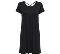 ONLY Robe femme Lbera Back LACE UP S/S Robe JRS NOOS, noir (noir noir), taille fabricant L
