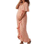 Robe Orange/Blanche Femme Vero Moda Maternity Henna M