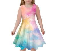Robe Orientale Robes élégantes pour filles à porter au quotidien Robe longue sans manches pour les 4 à 13 ans Parfait les sorties estivales et avec des sandales Facile d'entretien Lavable en ma