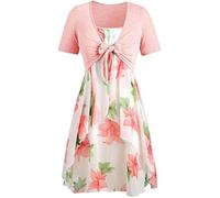 Robe OXPBN amaiword robes pour mariage adies seeveess vintage fora bardot robe soirée cocktai fête rétro swing robe + noeuds Taille 38