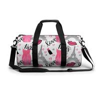 Robe Paris Sac De Sport Gym Sac De Voyage Sac Week-End Duffel Bag pour Camping Randonnée Voyage 45x23x23cm