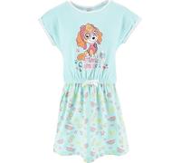 Robe Pat' Patrouille et La Reine des Neiges Elsa pour fille - Robe Skye & Everest avec jupe à manches courtes - Robe de plage - Tenue de loisirs - Taille 3-6, vert, 98