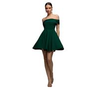 Robe patineuse mini bustier en crÃªpe femme Goddiva Vert 36