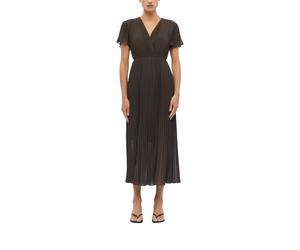 Robe plissÃ©e femme COMMA Marron 42