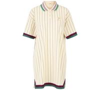 FILA Lavinia Striped Oversized Polo Dress Antique White/fir Strip Taille: S | Robes Mini Outlet | Femme | Blanche