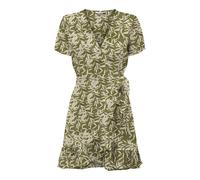 Robe Portefeuille À Volants Imprimé Tropical Femme Only